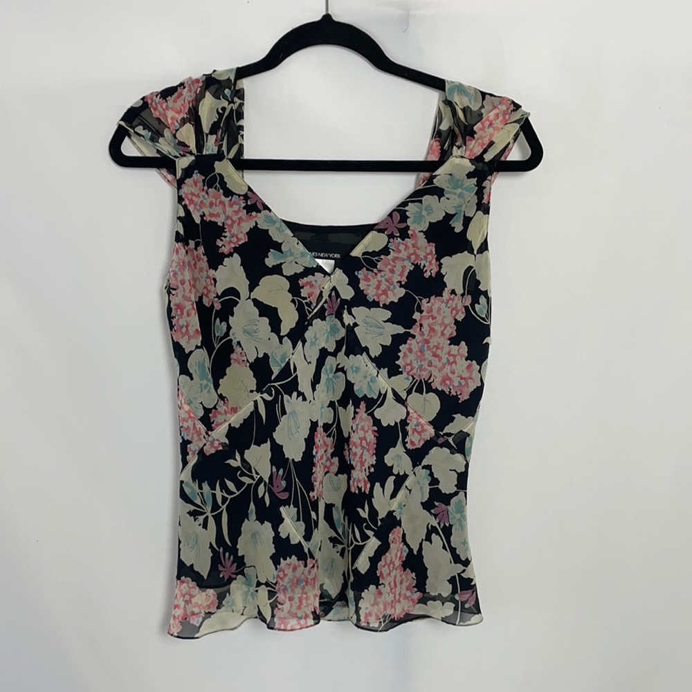 Jones New York Women’s Floral Print Blouse Sz 4